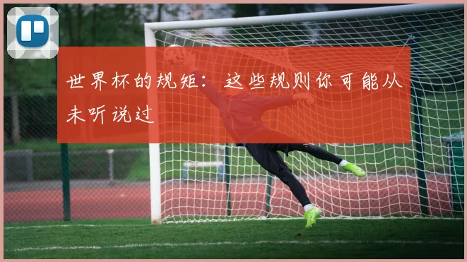 世界杯的规矩:这些规则你可能从未听说过